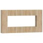 vidaXL Set de muebles para TV 8 pzas madera contrachapada roble Sonoma vidaXL Set de muebles para TV 8 pzas madera contrachapada roble Sonoma