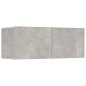 vidaXL Set de muebles de TV 6 pzas madera contrachapada gris hormigón