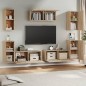 vidaXL Set de muebles para TV 7 pzas madera contrachapada roble Sonoma