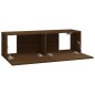 vidaXL Set de muebles para TV 6 pzas madera contrachapada roble marrón