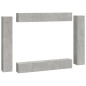 vidaXL Set de muebles de TV 8 pzas madera contrachapada gris hormigón vidaXL Set de muebles de TV 8 pzas madera contrachapada gris hormigón