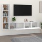 vidaXL Set de muebles para TV 4 piezas madera contrachapada blanco vidaXL Set de muebles para TV 4 piezas madera contrachapada blanco