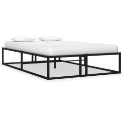 vidaXL Estructura de cama de metal negra 120x200 cm