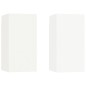 vidaXL Set de muebles para TV 4 piezas madera contrachapada blanco vidaXL Set de muebles para TV 4 piezas madera contrachapada blanco