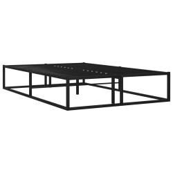 vidaXL Estructura de cama de metal negra 120x200 cm