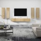 vidaXL Set de muebles para TV 6 pzas madera contrachapada roble sonoma vidaXL Set de muebles para TV 6 pzas madera contrachapada roble sonoma