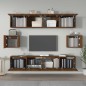 vidaXL Set de muebles para TV 6 pzas madera contrachapada roble marrón