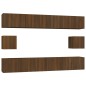vidaXL Set de muebles para TV 6 pzas madera contrachapada roble marrón vidaXL Set de muebles para TV 6 pzas madera contrachapada roble marrón