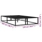 vidaXL Estructura de cama de metal negra 120x200 cm vidaXL Estructura de cama de metal negra 120x200 cm