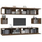 vidaXL Set de muebles para TV 6 pzas madera contrachapada roble marrón vidaXL Set de muebles para TV 6 pzas madera contrachapada roble marrón