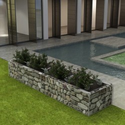 vidaXL Arriate de gaviones de acero 360x90x50 cm