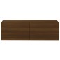 vidaXL Set de muebles para TV 3 pzas madera contrachapada roble marrón