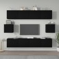 vidaXL Set de muebles para TV 6 piezas madera contrachapada negro vidaXL Set de muebles para TV 6 piezas madera contrachapada negro