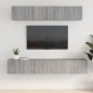 vidaXL Set de muebles para TV 5 pzas madera contrachapada gris Sonoma vidaXL Set de muebles para TV 5 pzas madera contrachapada gris Sonoma