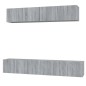 vidaXL Set de muebles para TV 5 pzas madera contrachapada gris Sonoma vidaXL Set de muebles para TV 5 pzas madera contrachapada gris Sonoma