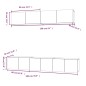 vidaXL Set de muebles para TV 5 pzas madera contrachapada gris Sonoma vidaXL Set de muebles para TV 5 pzas madera contrachapada gris Sonoma