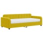 vidaXL Sofá cama con colchón terciopelo amarillo 90x200 cm vidaXL Sofá cama con colchón terciopelo amarillo 90x200 cm