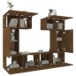 vidaXL Set de muebles para TV 6 pzas madera contrachapada roble marrón