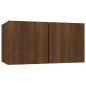 vidaXL Set de muebles para TV 6 pzas madera contrachapada roble marrón