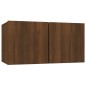 vidaXL Set de muebles para TV 8 pzas madera contrachapada roble marrón