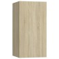 vidaXL Set de muebles para TV 6 pzas madera contrachapada roble sonoma