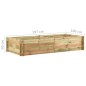 vidaXL Jardinera para verduras madera pino impregnada 197x100x40cm vidaXL Jardinera para verduras madera pino impregnada 197x100x40cm