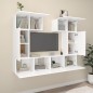 vidaXL Set de muebles para TV 6 piezas madera contrachapada blanco