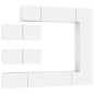 vidaXL Set de muebles para TV 7 piezas madera contrachapada blanco vidaXL Set de muebles para TV 7 piezas madera contrachapada blanco