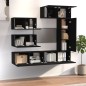 vidaXL Set de muebles para TV 6 piezas madera contrachapada negro vidaXL Set de muebles para TV 6 piezas madera contrachapada negro