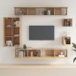 vidaXL Set de muebles para TV 8 pzas madera contrachapada roble Sonoma