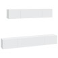vidaXL Set de muebles para TV 4 piezas madera contrachapada blanco vidaXL Set de muebles para TV 4 piezas madera contrachapada blanco