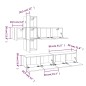 vidaXL Set de muebles de TV 7 pzas madera contrachapada gris hormigón vidaXL Set de muebles de TV 7 pzas madera contrachapada gris hormigón
