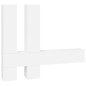vidaXL Mueble de pared para TV madera contrachapada blanco vidaXL Mueble de pared para TV madera contrachapada blanco