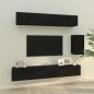 vidaXL Set de muebles para TV 6 piezas madera contrachapada negro vidaXL Set de muebles para TV 6 piezas madera contrachapada negro