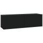 vidaXL Set de muebles para TV 6 piezas madera contrachapada negro vidaXL Set de muebles para TV 6 piezas madera contrachapada negro