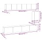 vidaXL Set de muebles para TV 6 piezas madera contrachapada negro vidaXL Set de muebles para TV 6 piezas madera contrachapada negro