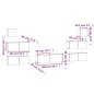 vidaXL Set de muebles de TV 7 pzas madera contrachapada roble ahumado