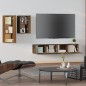 vidaXL Set de muebles para TV 4 pzas madera contrachapada marrón roble