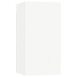 vidaXL Set de muebles para TV 4 piezas madera contrachapada blanco