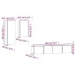 vidaXL Set de muebles para TV 4 piezas madera contrachapada blanco