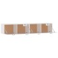 vidaXL Armarios pared 2 uds contrachapada blanco brillo 100x36,5x35 cm