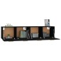 vidaXL Armario de pared 2 uds madera contrachapada negro 80x35x36,5 cm vidaXL Armario de pared 2 uds madera contrachapada negro 80x35x36,5 cm