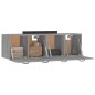 vidaXL Armarios de pared 2 uds contrachapada gris sonoma 80x35x36,5 cm vidaXL Armarios de pared 2 uds contrachapada gris sonoma 80x35x36,5 cm