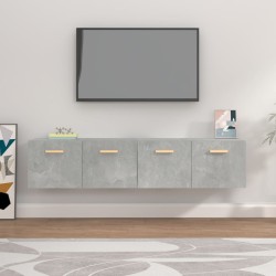 vidaXL Armarios pared 2 uds contrachapada gris hormigón 80x35x36,5 cm
