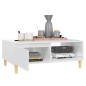 vidaXL Mesa de centro madera contrachapada blanco brillo 90x60x35 cm vidaXL Mesa de centro madera contrachapada blanco brillo 90x60x35 cm