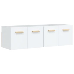 vidaXL Armarios pared 2 uds contrachapada blanco brillo 60x36,5x35 cm