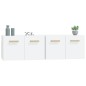 vidaXL Armarios pared 2 uds contrachapada blanco brillo 60x36,5x35 cm vidaXL Armarios pared 2 uds contrachapada blanco brillo 60x36,5x35 cm