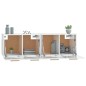 vidaXL Armarios pared 2 uds contrachapada blanco brillo 60x36,5x35 cm vidaXL Armarios pared 2 uds contrachapada blanco brillo 60x36,5x35 cm