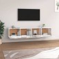 vidaXL Armarios pared 2 uds contrachapada blanco brillo 100x36,5x35 cm vidaXL Armarios pared 2 uds contrachapada blanco brillo 100x36,5x35 cm
