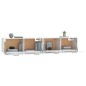 vidaXL Armarios pared 2 uds contrachapada blanco brillo 100x36,5x35 cm vidaXL Armarios pared 2 uds contrachapada blanco brillo 100x36,5x35 cm